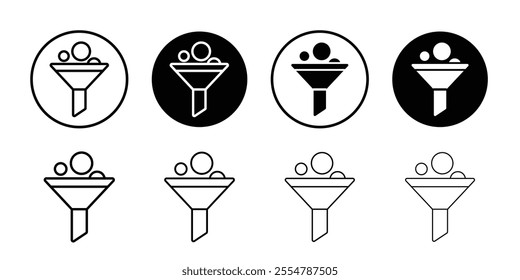 Funnel icon vector set collection for web