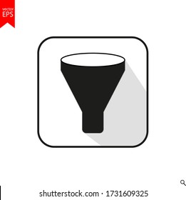 vector de icono de embudo, embudo, signo