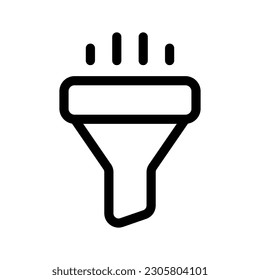 Design-Illustration des Funnel-Symbols für Vektorsymbole