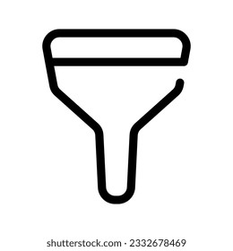 Icono del embudo Icono del vector Ilustración del diseño