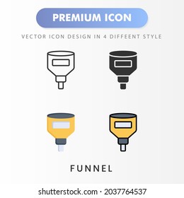 funnel icon for your website design, logo, app, UI. Vector graphics illustration and editable stroke.