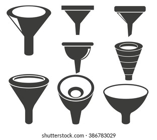 funnel icons, filter icons