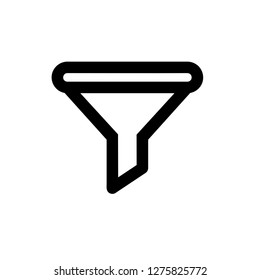 Funnel icon,vector illustration. Flat design style. vector funnel icon illustration isolated on White background, funnel icon Eps10. funnel icons graphic design vector symbols.