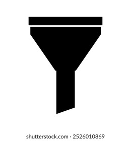Funnel illustrated in vector on background