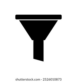 Embudo ilustrado en Vector sobre fondo