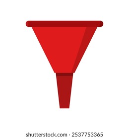 Funil ilustrado em vetor no plano de fundo