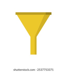Funnel illustrated in vector on background