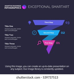 Funnel Infographic Diagram Template