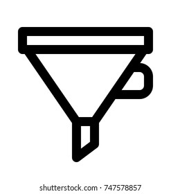 funnel isolated on white background