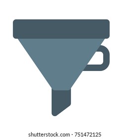 funnel isolated on white background
