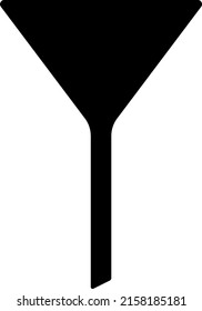 A funnel isolated vector silhouette.