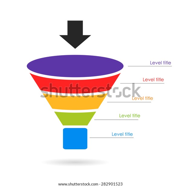 Funnel Layered Diagram Stock Vector (Royalty Free) 282901523