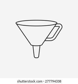 Funnel line icon