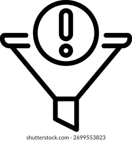 Illustration des Trichterliniensymbols