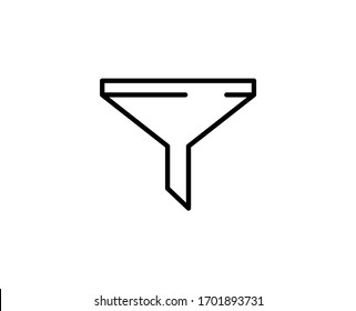 Funnel line icon. Vector symbol in trendy flat style on white background. Web sing for design.