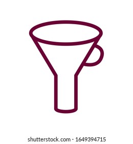 diseño ícono de línea de embudo Cocina Cocina Comida restaurante hogar menú cena comida comida comida comida comida comida comida comida comida y comida tema de comida Vector ilustración