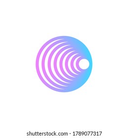 Funnel Outlined Colorful Tech Logo Design