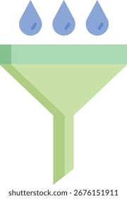 funnel pound flat icon design