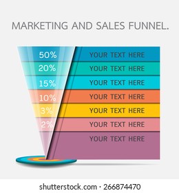 Funnel For Presentation Or Infographics