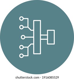 Funnel, project planning, scrum, workflow icon vector image. Can also be used for project management. Suitable for use on web apps, mobile apps and print media.