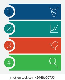 Funnel, ribbon infographic template or element with 5 step, process, option, colorful, circle, button, tag, stair, ladder, rectangular, circular, label for sale slide