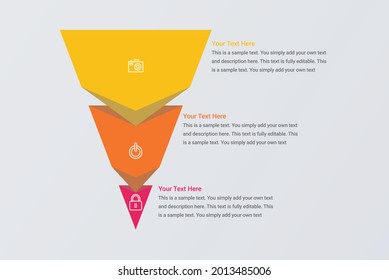 Funnel Sales Infographic Marketing Conversion Vector Image 3.