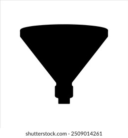 Funnel silhouette vector illustration design on white background.