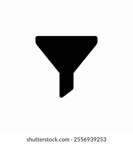 funnel sort filter icon sign vector