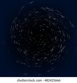 funnel of the stars in outer space. vector illustration .