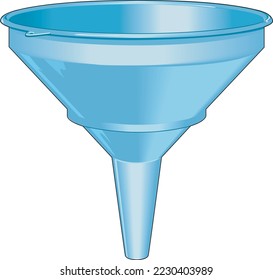 Ilustración de vectores de herramientas Utensilio de embudo