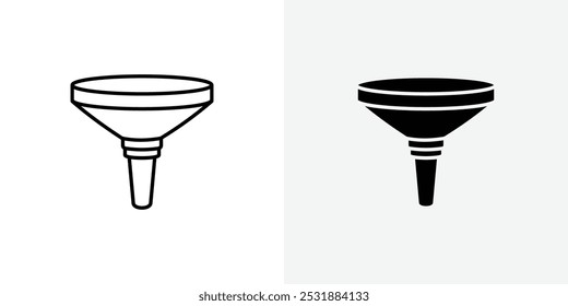 Funnel vecor icon set. Stock vector illustrator. EPS 10