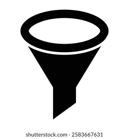 funnel Vector glyph icon Design 