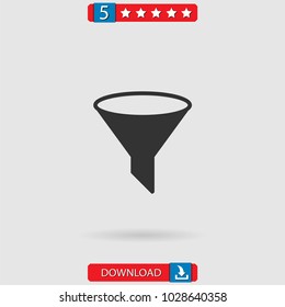 funnel vector icon