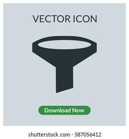 Funnel vector icon