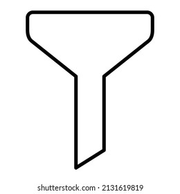 Funnel vector icon. Can be used for printing, mobile and web applications.
