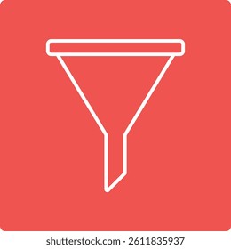 Funnel vector icon. Can be used for printing, mobile and web applications.