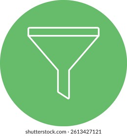 Funnel vector icon. Can be used for printing, mobile and web applications.