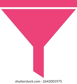 Funnel vector icon. Can be used for printing, mobile and web applications.