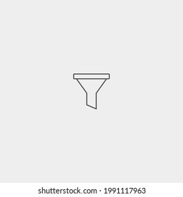 Funnel vector icon illustration sign