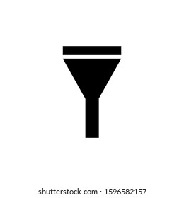 Funnel vector icon on eps 10 with a white background.
