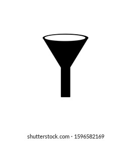 Funnel vector icon on eps 10 with a white background.
