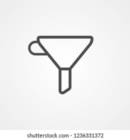 Funnel vector icon sign symbol