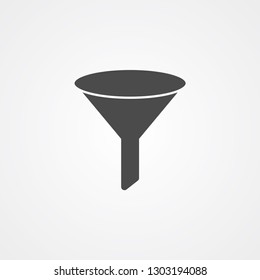 Funnel vector icon sign symbol