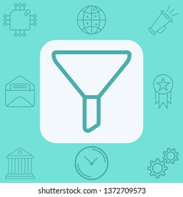Funnel vector icon sign symbol
