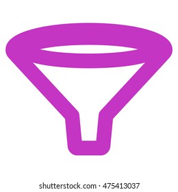 Funnel vector icon. Style is stroke flat icon symbol, violet color, white background.