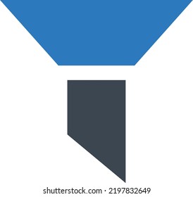 ilustración del vector de embudo en un fondo transparente.Símbolos de calidad premium.Icono vectorial glifos para concepto y diseño gráfico.