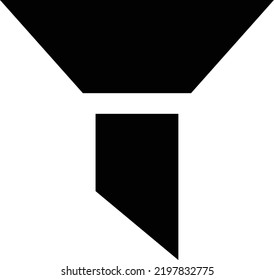 ilustración del vector de embudo en un fondo transparente.Símbolos de calidad premium.Icono vectorial glifos para concepto y diseño gráfico.