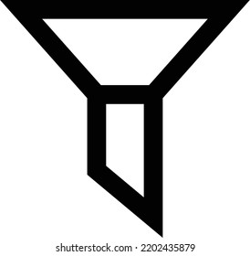 funnel Vector illustration on a transparent background.Premium quality symmbols.Stroke vector icon for concept and graphic design.