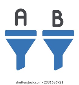 funnel Vector illustration on a transparent background. Premium quality symbols. Gyliph vector icon for concept and graphic design.