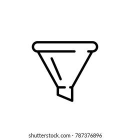 funnel for water icon vector